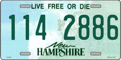 NH license plate 1142886