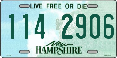 NH license plate 1142906