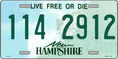 NH license plate 1142912