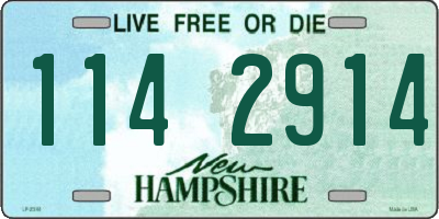 NH license plate 1142914