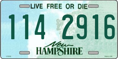 NH license plate 1142916