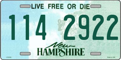 NH license plate 1142922