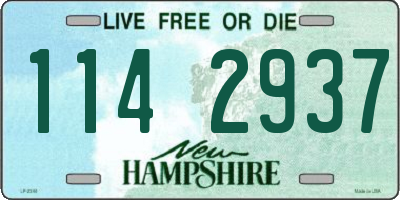 NH license plate 1142937