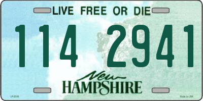 NH license plate 1142941