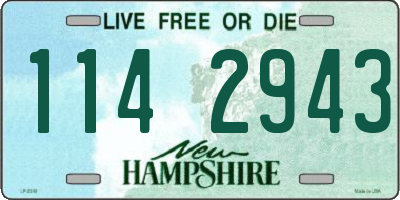 NH license plate 1142943