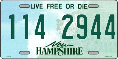 NH license plate 1142944