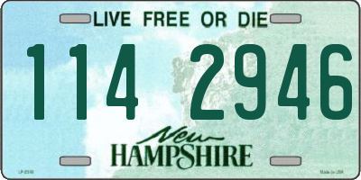 NH license plate 1142946