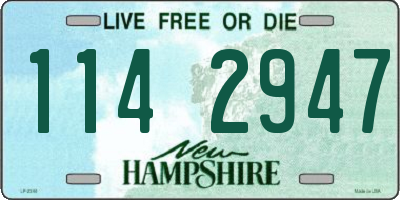 NH license plate 1142947