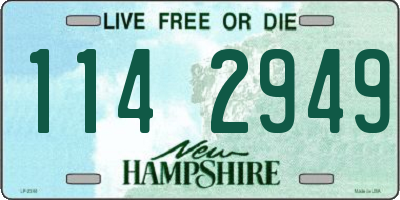 NH license plate 1142949