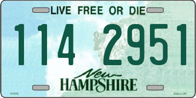 NH license plate 1142951