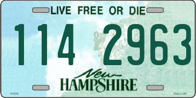 NH license plate 1142963