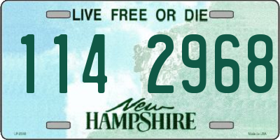 NH license plate 1142968