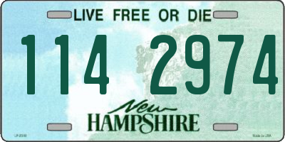 NH license plate 1142974