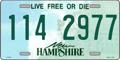 NH license plate 1142977