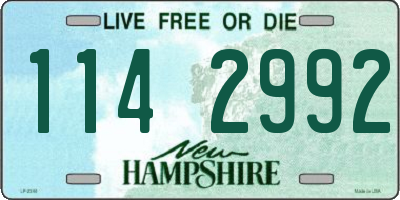 NH license plate 1142992