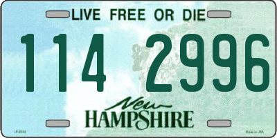NH license plate 1142996