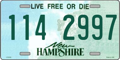 NH license plate 1142997