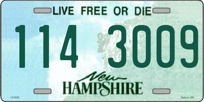 NH license plate 1143009