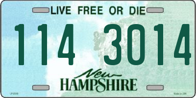NH license plate 1143014