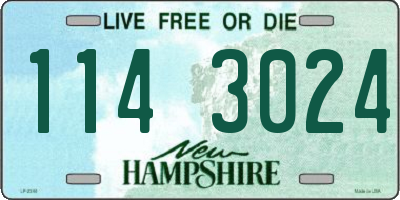 NH license plate 1143024