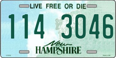 NH license plate 1143046