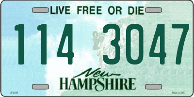 NH license plate 1143047