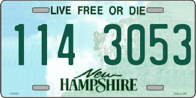 NH license plate 1143053