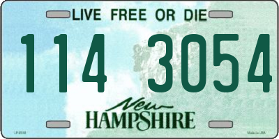 NH license plate 1143054