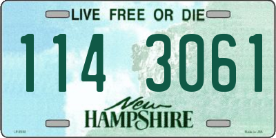 NH license plate 1143061