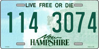 NH license plate 1143074