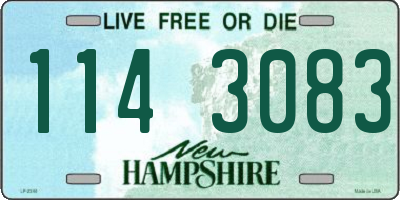 NH license plate 1143083