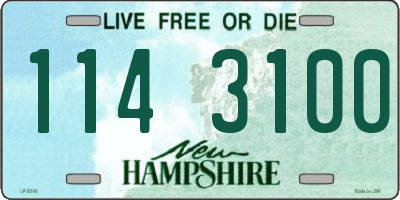 NH license plate 1143100