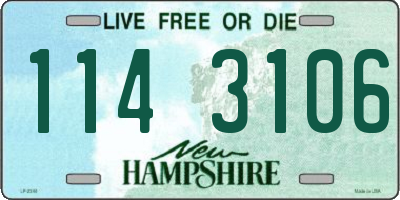 NH license plate 1143106