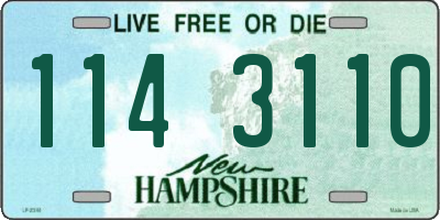 NH license plate 1143110