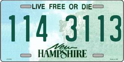 NH license plate 1143113