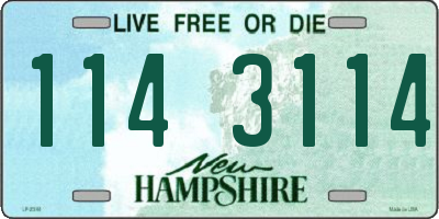NH license plate 1143114
