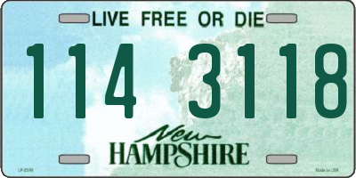 NH license plate 1143118