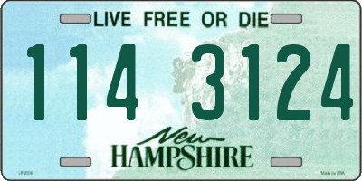 NH license plate 1143124