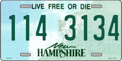 NH license plate 1143134