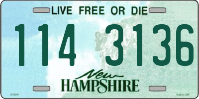 NH license plate 1143136