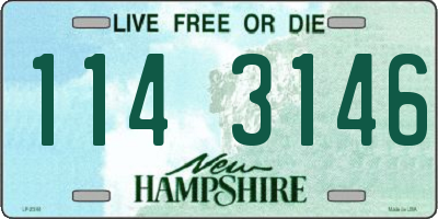NH license plate 1143146