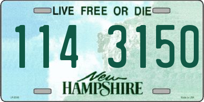 NH license plate 1143150