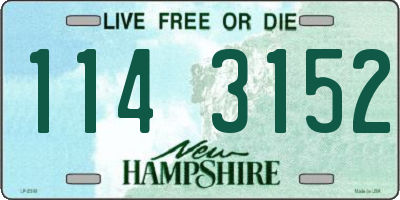 NH license plate 1143152