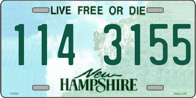 NH license plate 1143155