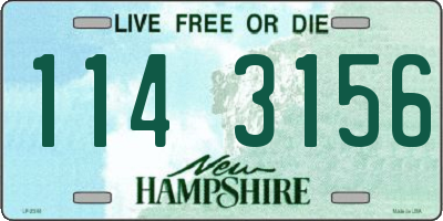 NH license plate 1143156