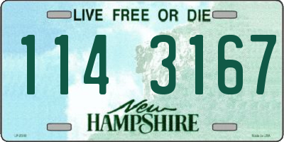 NH license plate 1143167