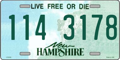 NH license plate 1143178
