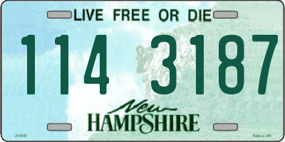 NH license plate 1143187