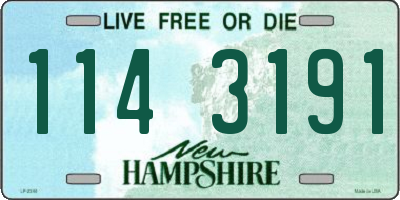 NH license plate 1143191