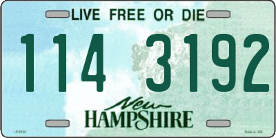NH license plate 1143192